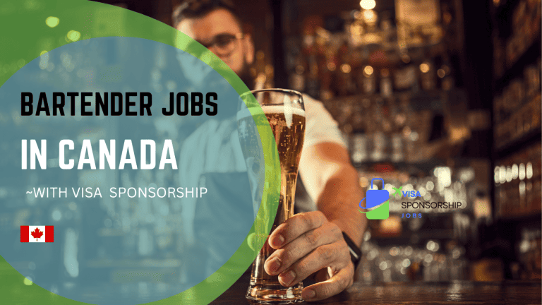 BARTENDER JOBS IN CANADA WITH VISA SPONSORSHIP