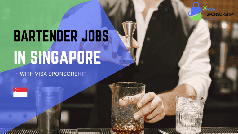 BARTENDER JOBS IN SINGAPORE.WITH VISA SPONSORSHIP