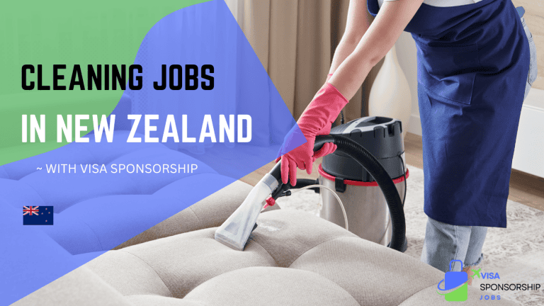 CLEANING JOBS IN NEW ZEALAND WITH VISA SPONSORSHIP