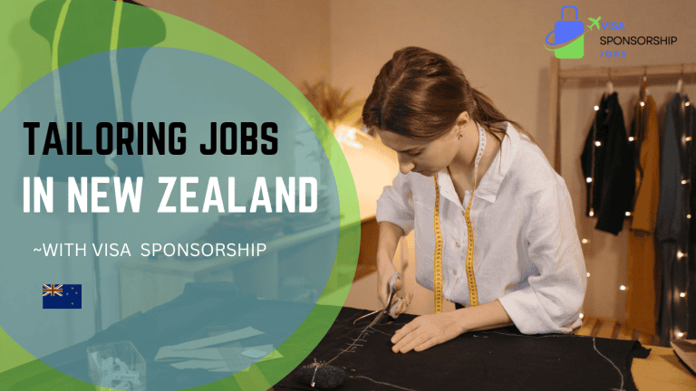 TAILORING JOBS IN NEW ZEALAND WITH VISA SPONSORSHIP